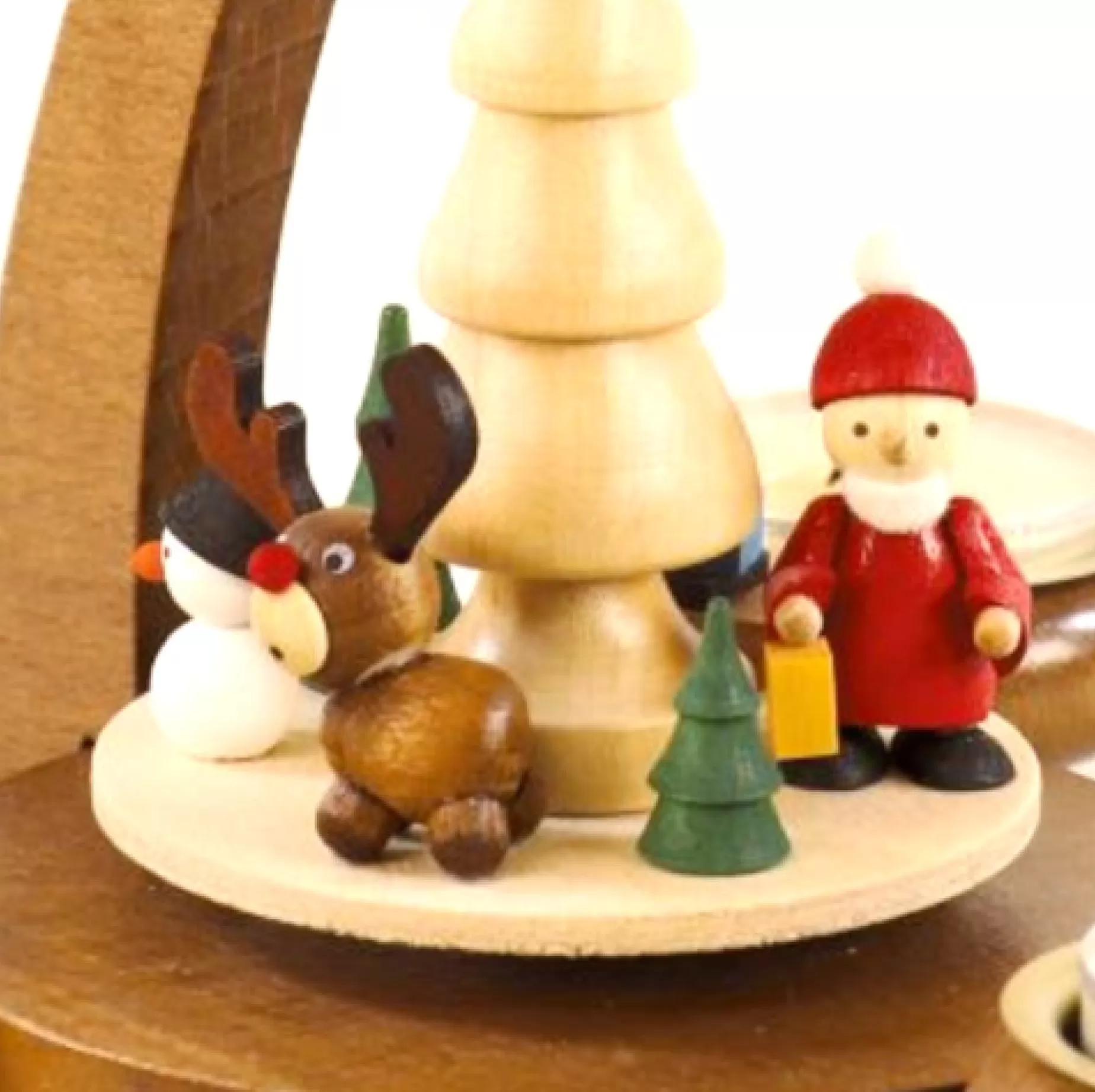 Paul Ullrich Christmas Pyramid (Medium)- Santa, Snowman And Reindeer | Christmas Pyramids