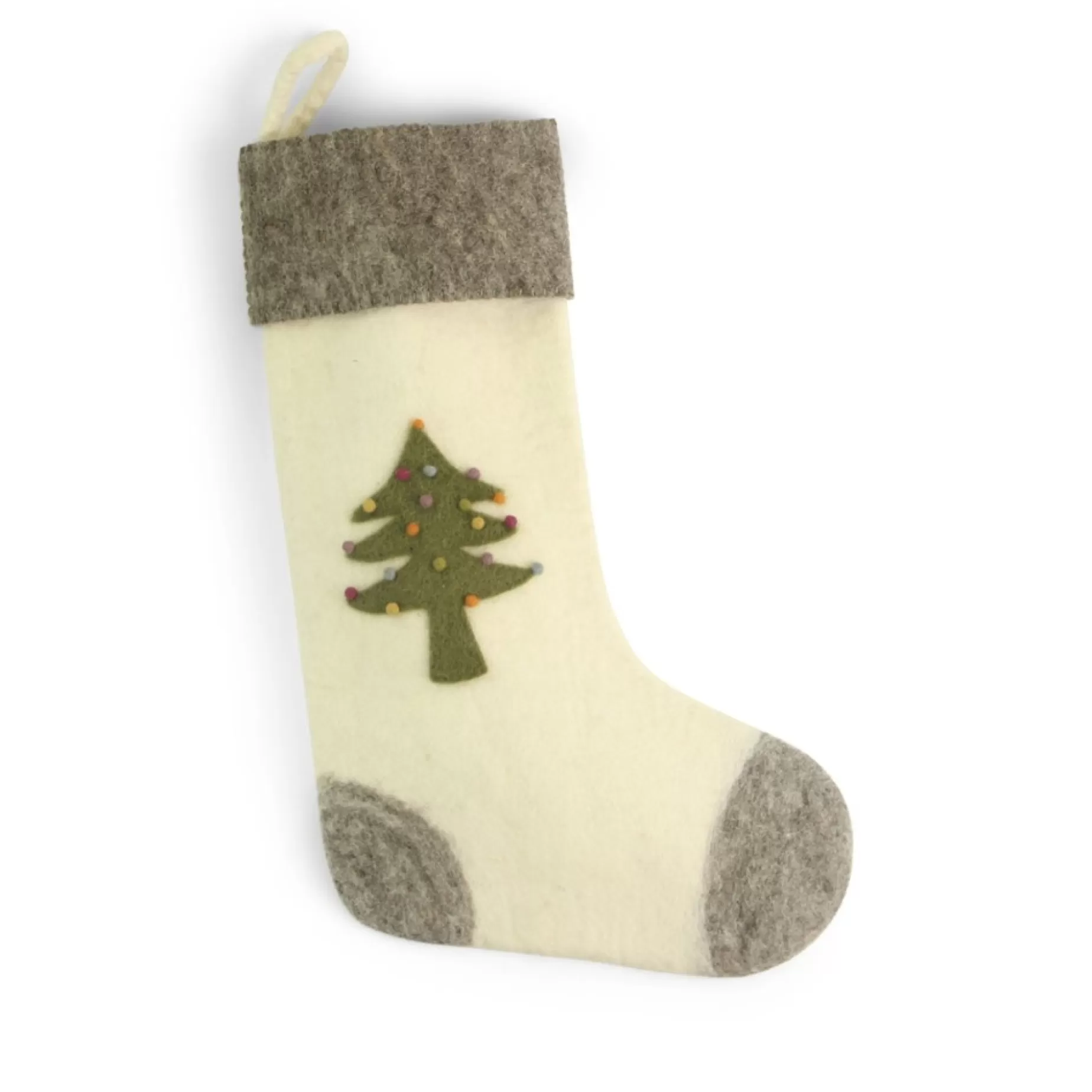 En Gry & Sif Felt Christmas Stocking - Christmas Tree | Christmas Stockings