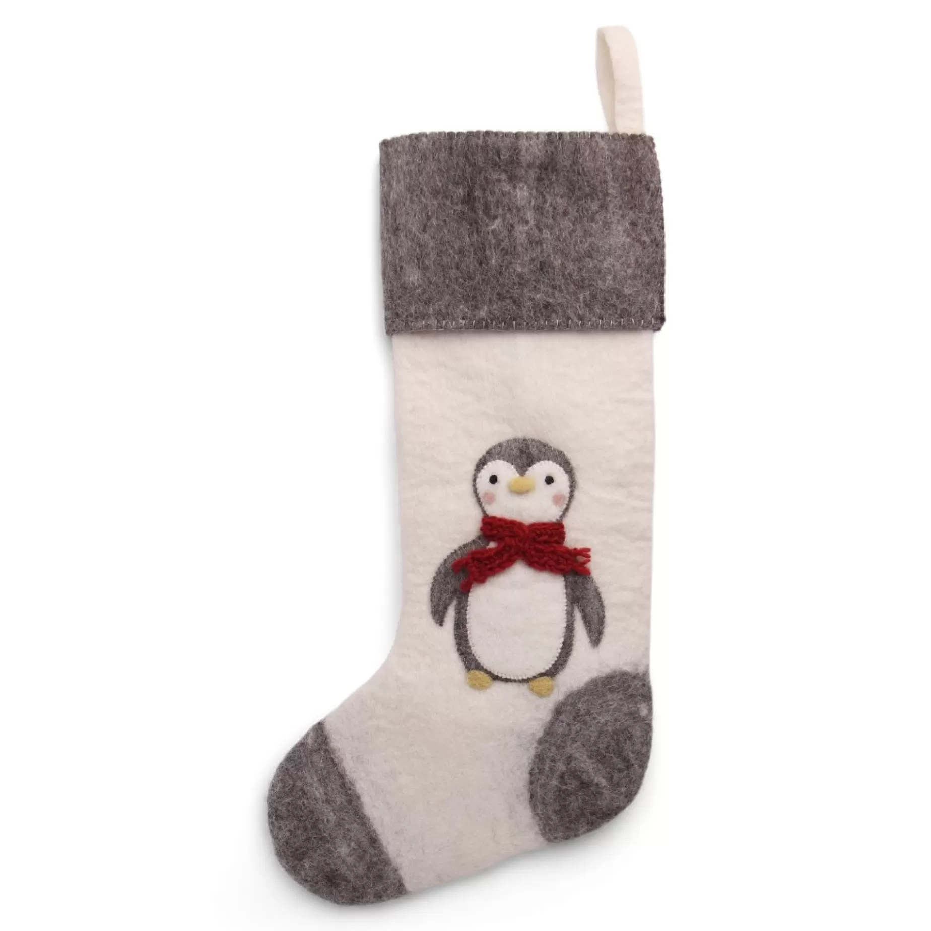 En Gry & Sif Felt Christmas Stocking - Penguin | Christmas Stockings