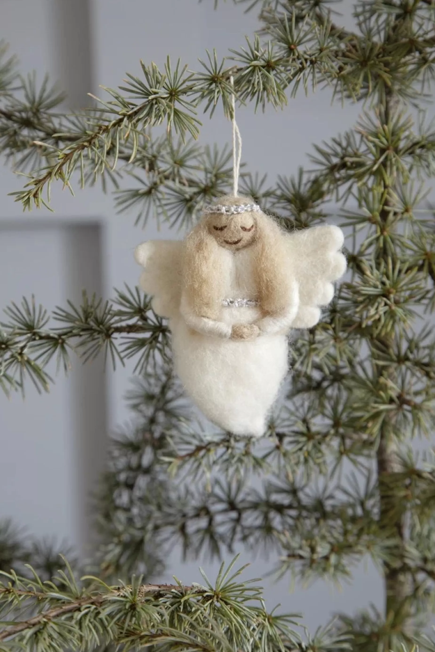 En Gry & Sif Felt Christmas Tree Decoration - Angel (Gloria) | Felt Christmas Tree Decorations