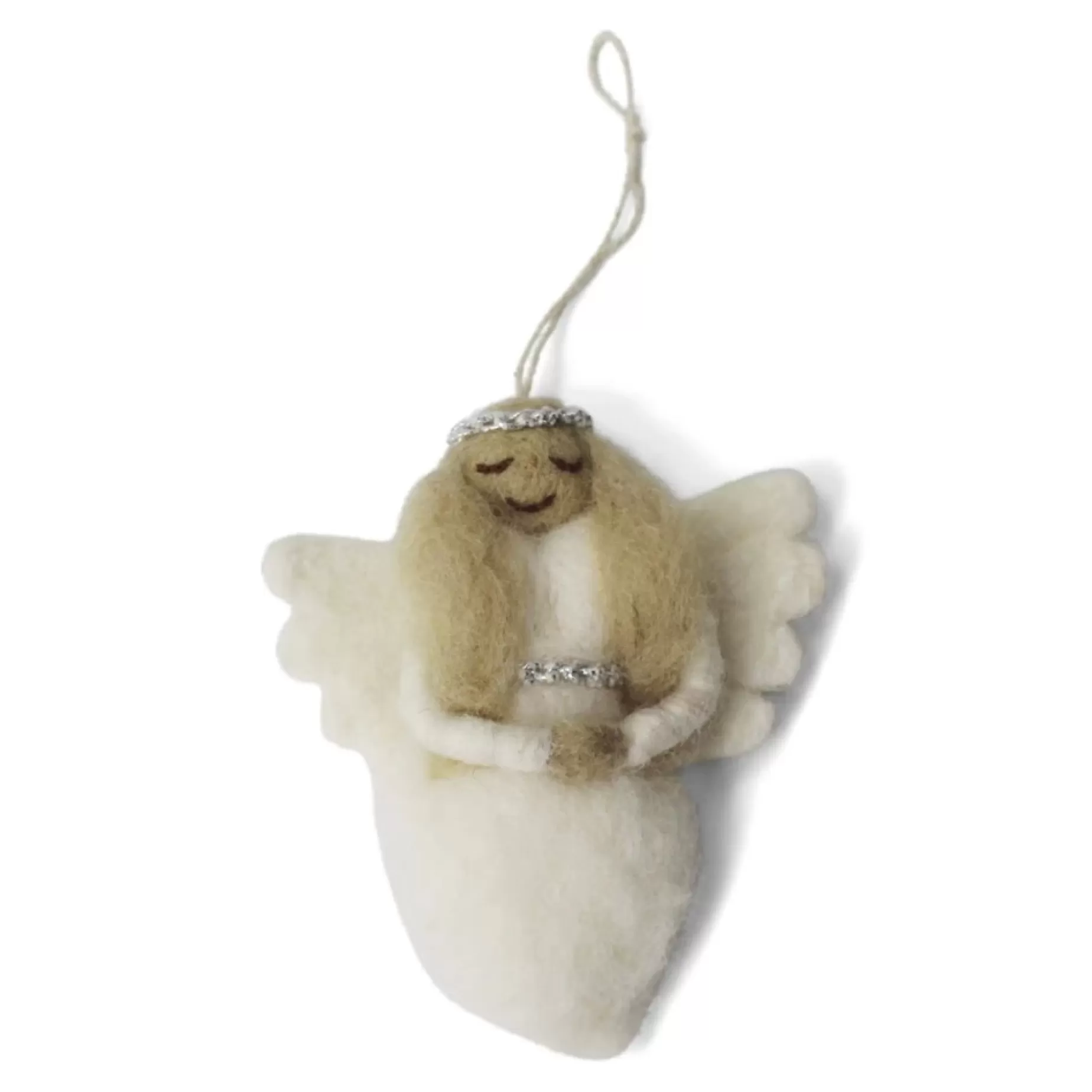 En Gry & Sif Felt Christmas Tree Decoration - Angel (Gloria) | Felt Christmas Tree Decorations