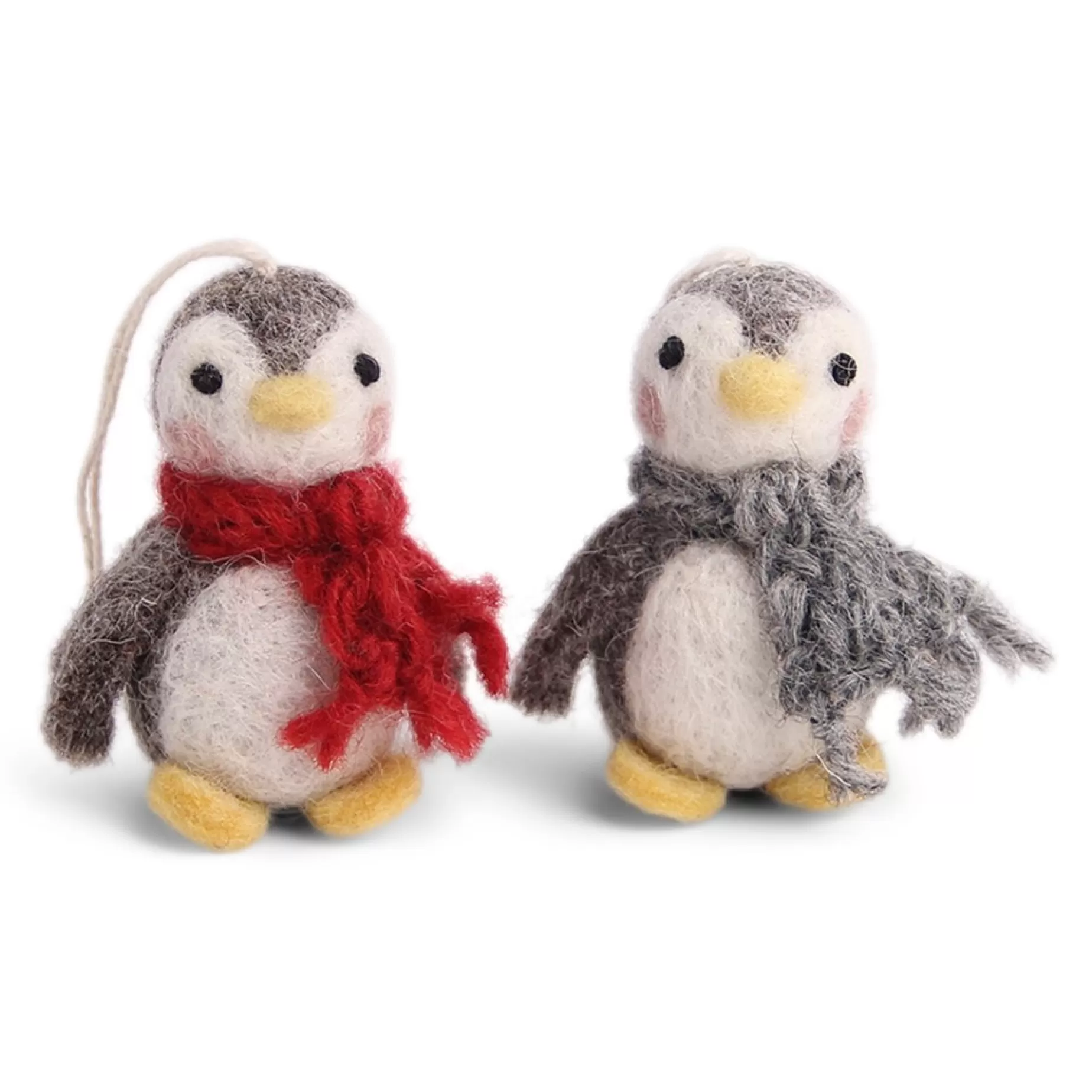 En Gry & Sif Felt Christmas Tree Decoration - Baby Penguin (Set Of 3) | Felt Christmas Tree Decorations