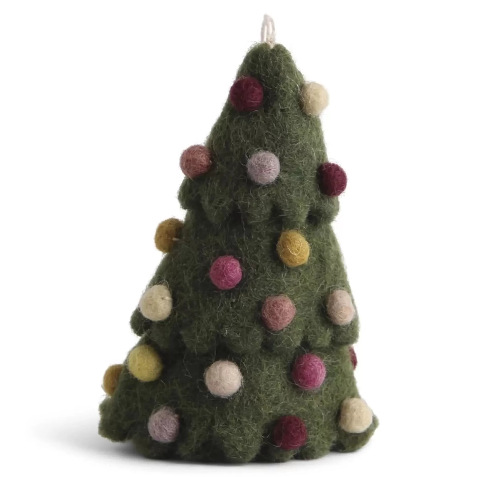 En Gry & Sif Felt Christmas Tree Decoration - Christmas Tree With Baubles | Felt Christmas Tree Decorations