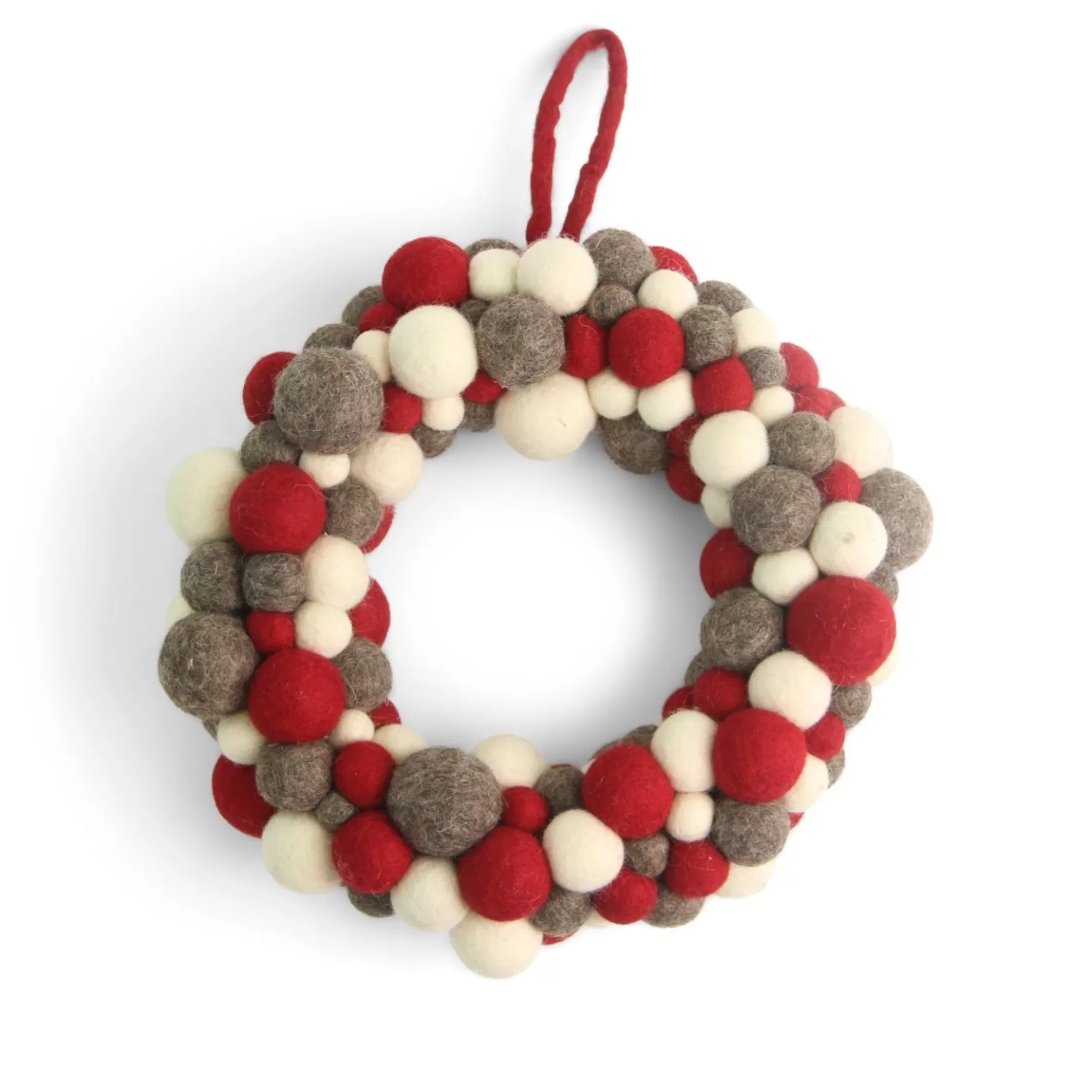 En Gry & Sif Felt Christmas Wreath - Large Baubles | Wreaths