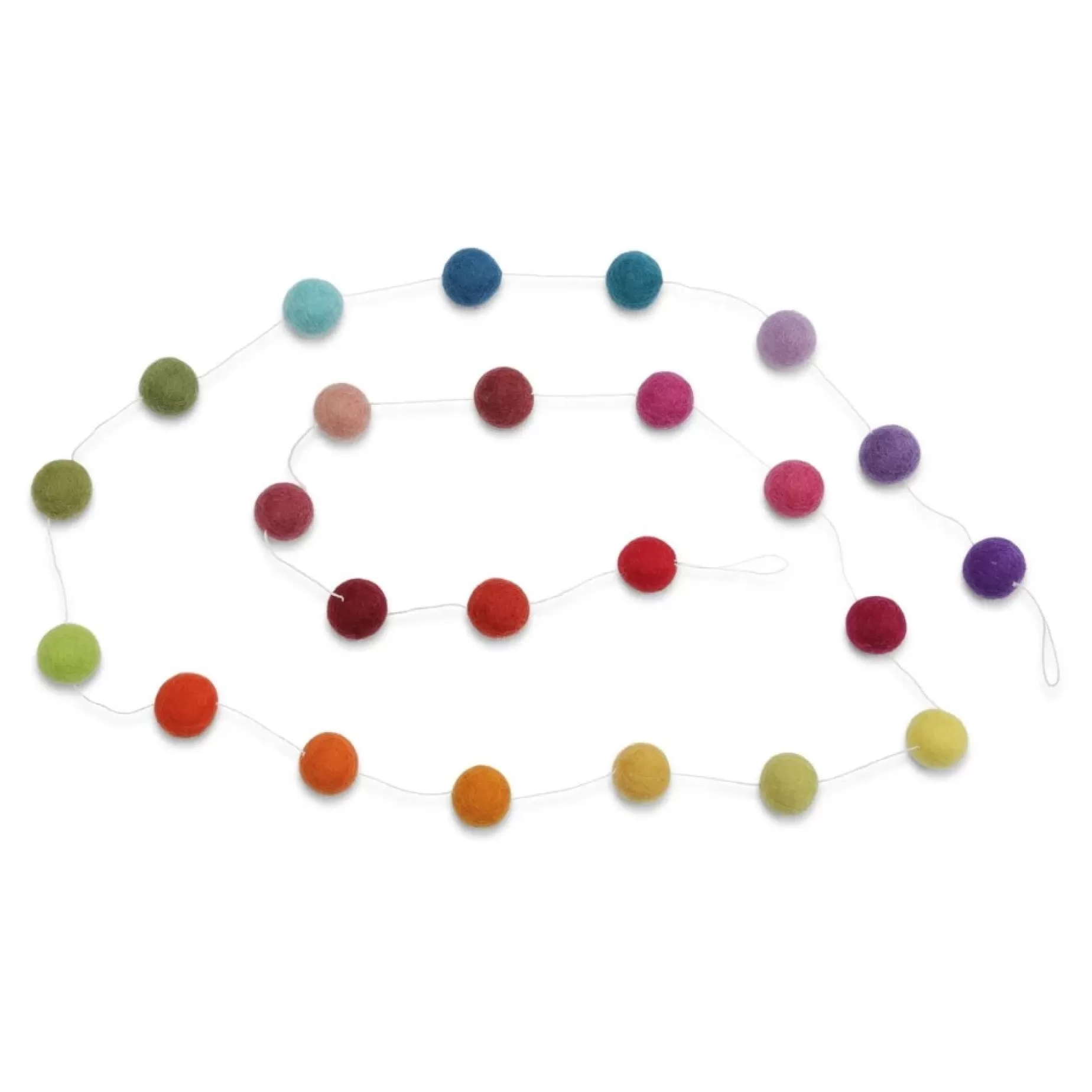 En Gry & Sif Felt Garland - Colorful Baubles | Wreaths