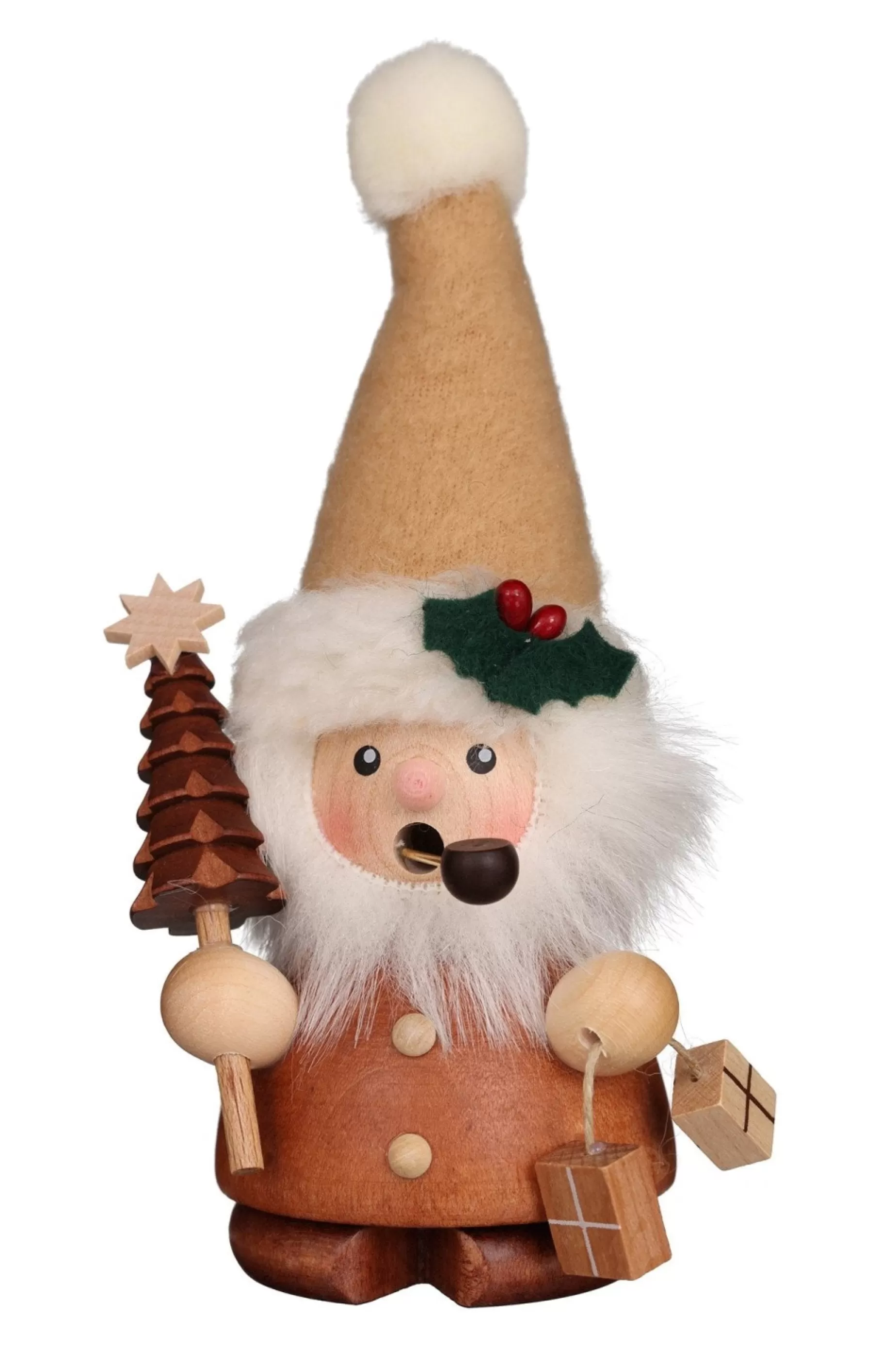 Christian Ulbricht Incense Burner - Mini - Santa With Pointy Hat (Natural) | Small Incense Burners