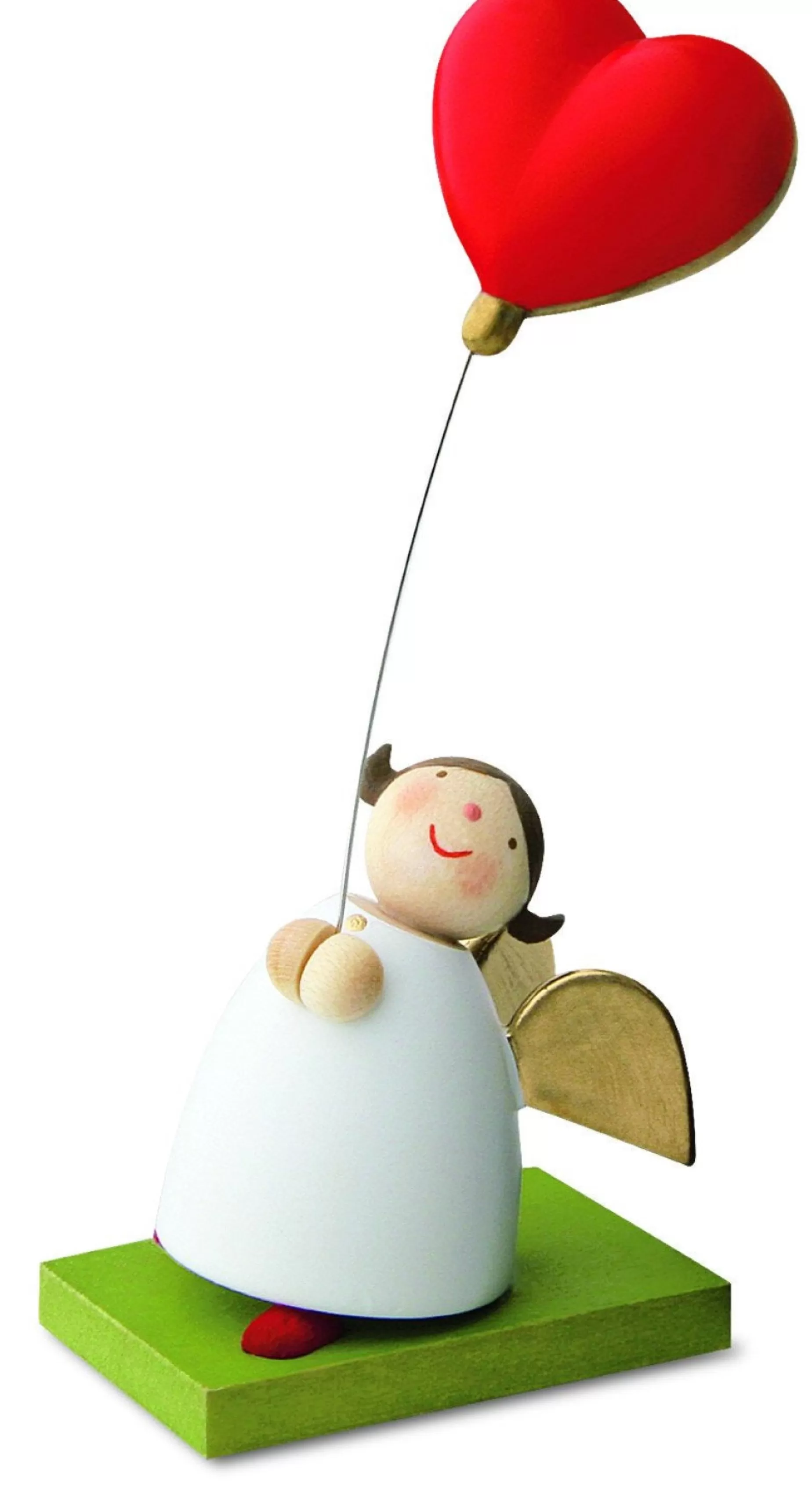 Gunter Reichel Little Angel Figurine - Guardian Angel With Balloon Heart | Guardian Angels