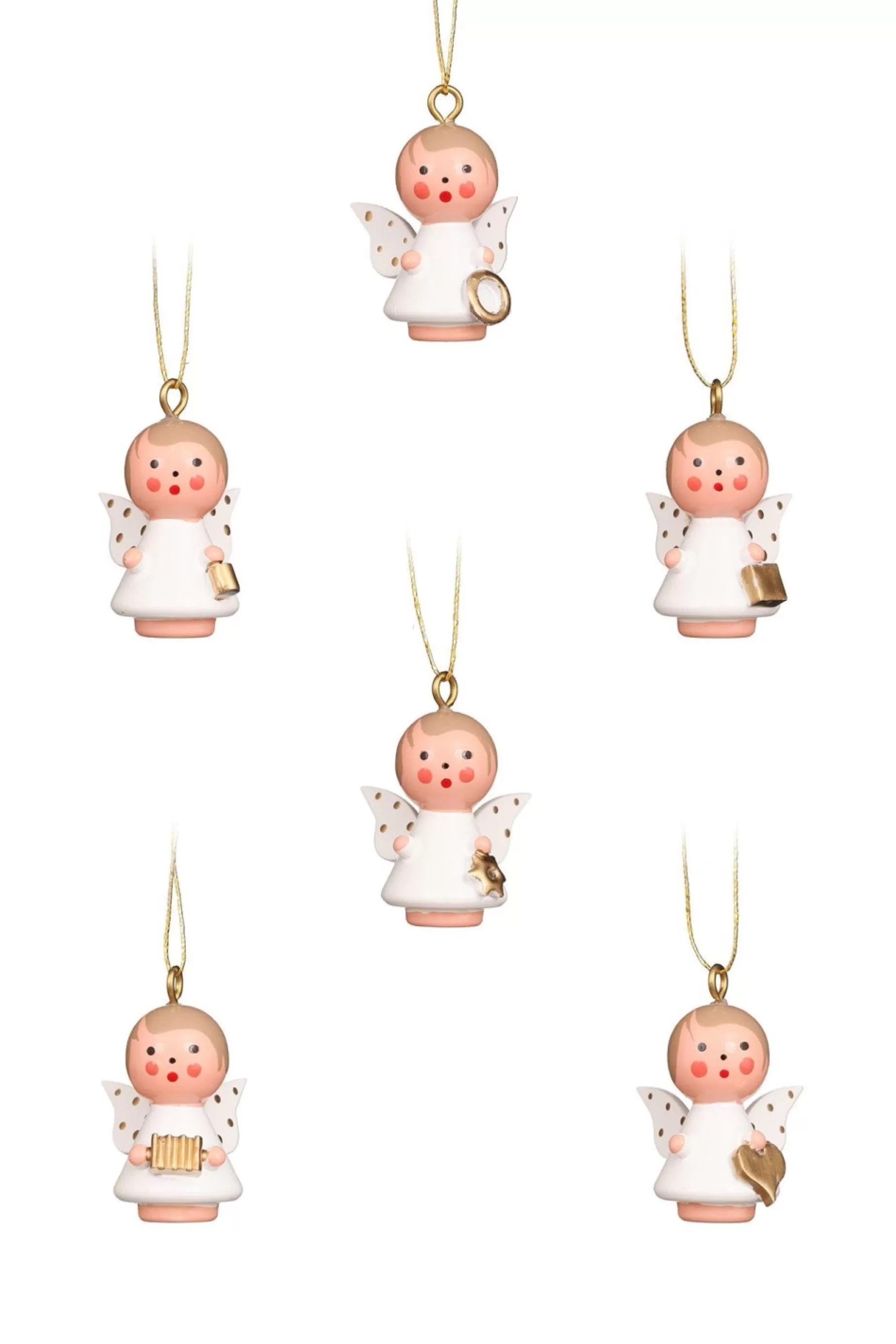 Christian Ulbricht Mini Angel - Golden Wings - Christmas Tree Decoration | All Tree Decorations