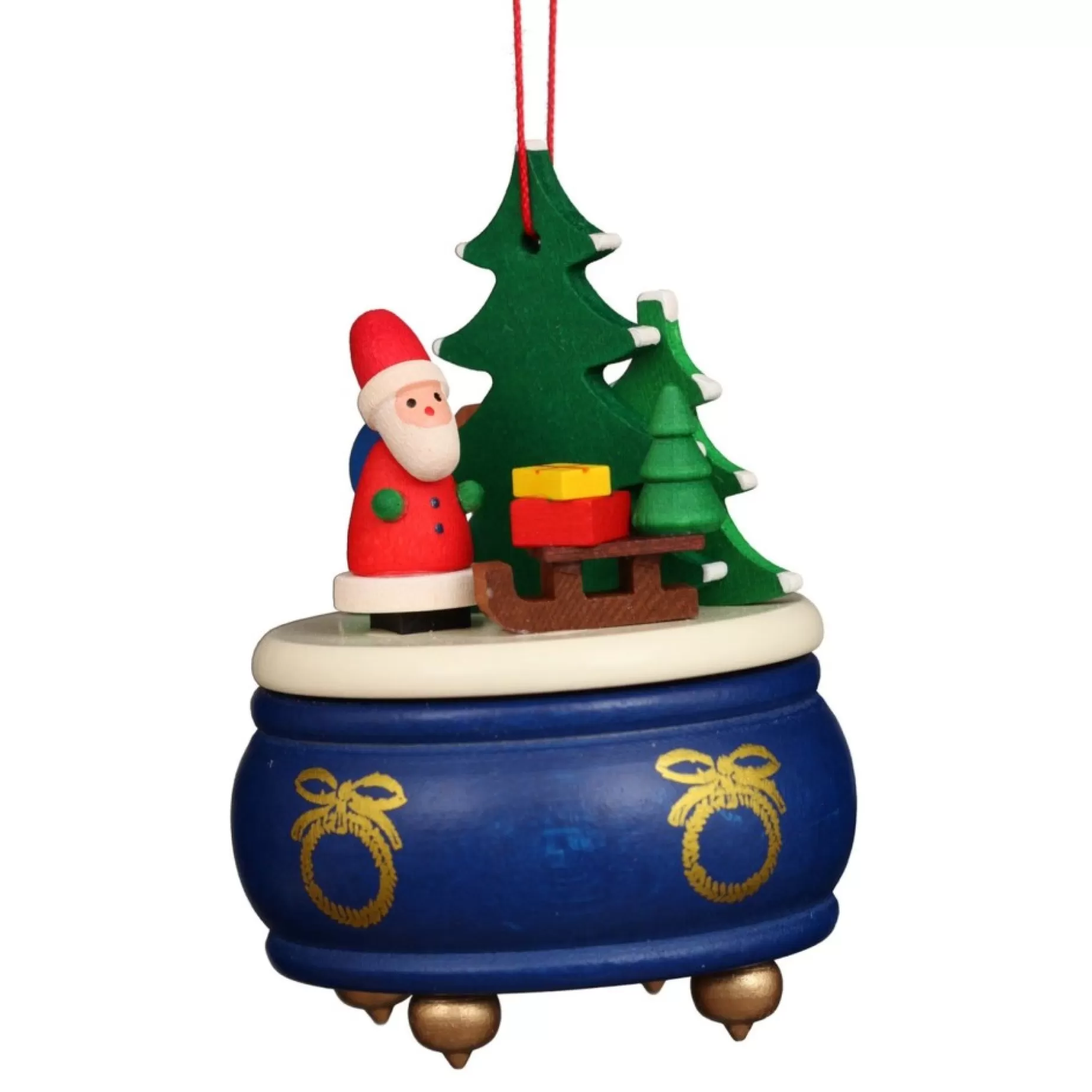 Christian Ulbricht Music Box - Blue Santa - Christmas Tree Decoration | All Tree Decorations