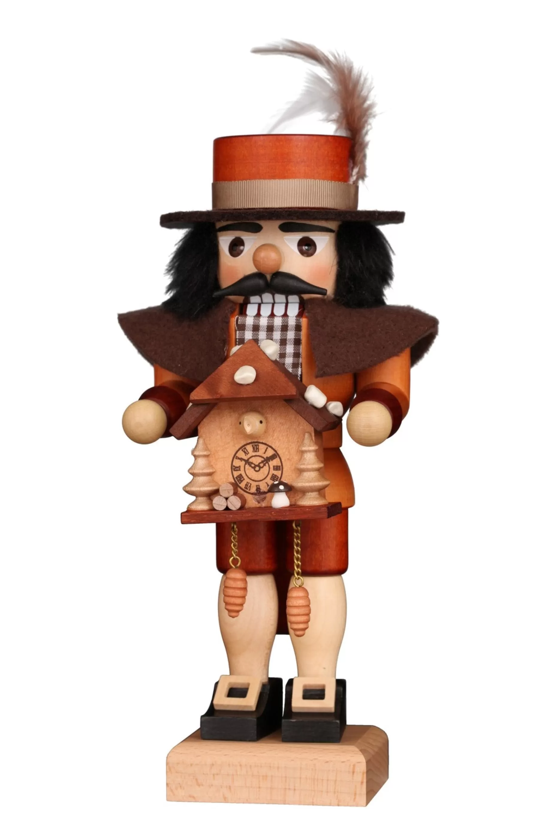 Christian Ulbricht Nutcracker (Small) - Black Forest Bertie The Clock Maker | Small Nutcrackers