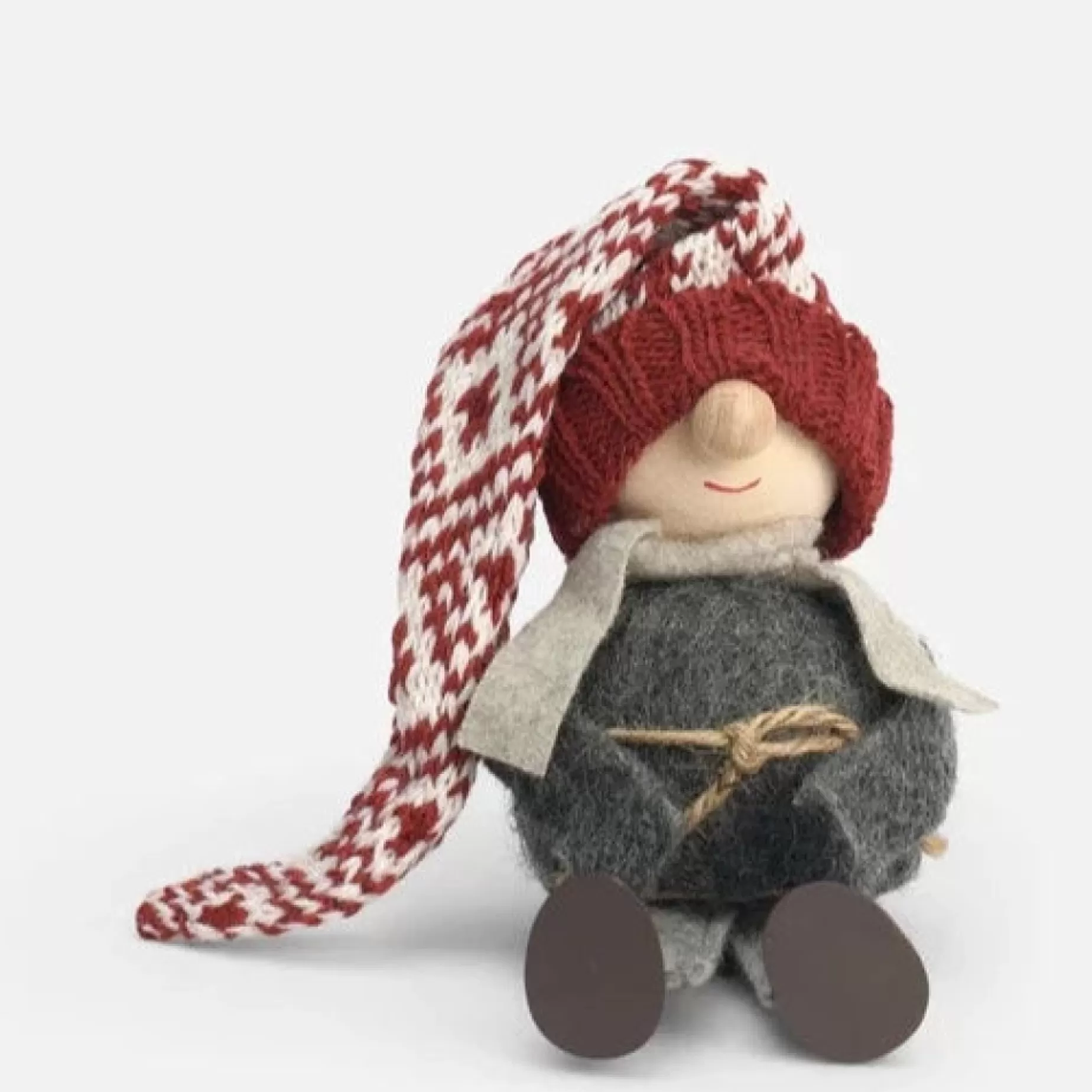 Asas Tomtebod Tomte Gnome - Cousin Gustav (Red Knitted Cap) | Tomte Gnomes