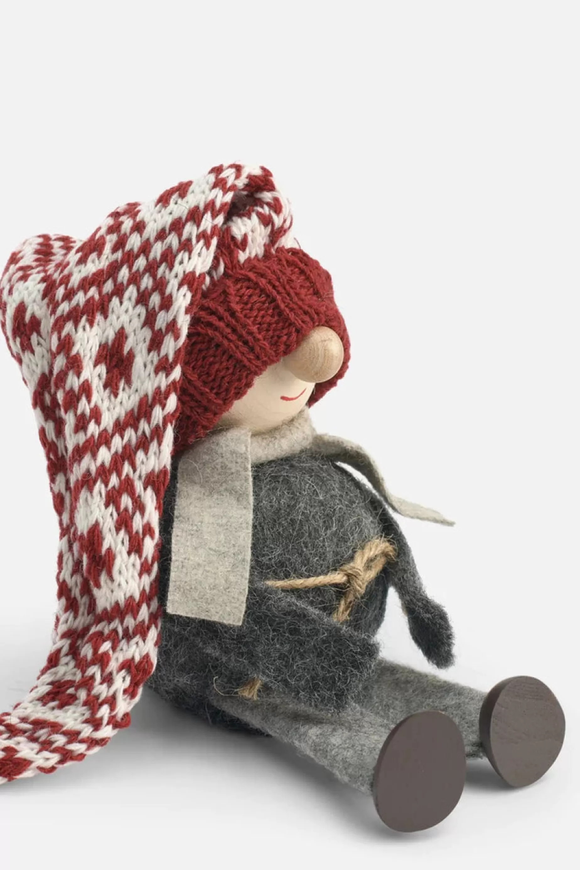 Asas Tomtebod Tomte Gnome - Cousin Gustav (Red Knitted Cap) | Tomte Gnomes