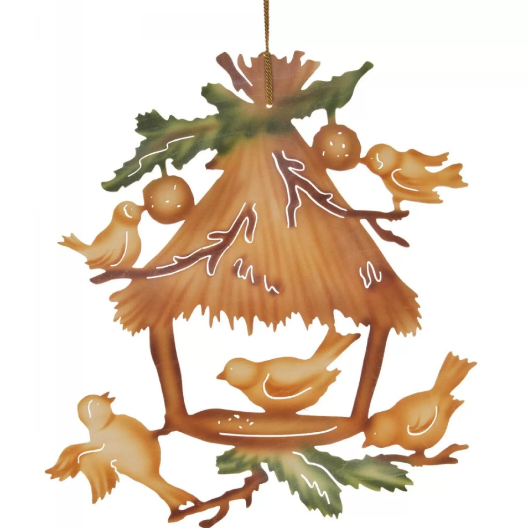 Erzgebirge Handarbeit Window Decoration - Birdhouse | Window Decorations